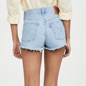 Levi's 501 Original Denim Cutoff High Rise Shorts in Luxor Heat
